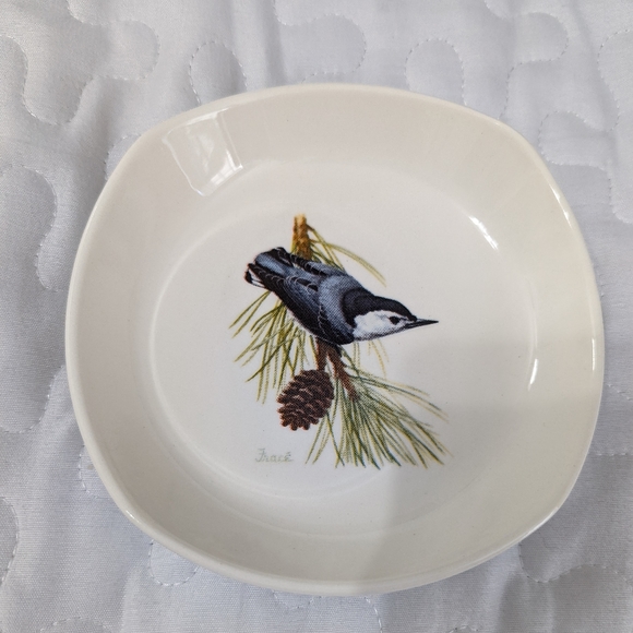 REDUCED TO SELL! National Wildlife snack plates, "Protect Our Songbirds" - Picture 2 of 9